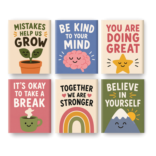 6 Mini Paintings | Vibes & Positiviteit Set - Schilder Op Nummers