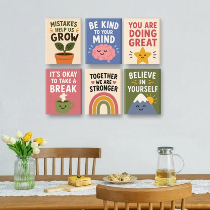 6 Mini Paintings | Vibes & Positiviteit Set