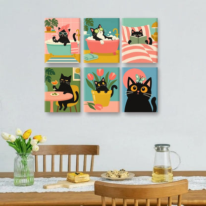 6 Mini Paintings | Kat Spa Dag Set