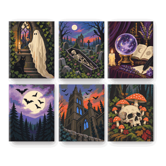 6 Mini Paintings | Gothic After Dark Set