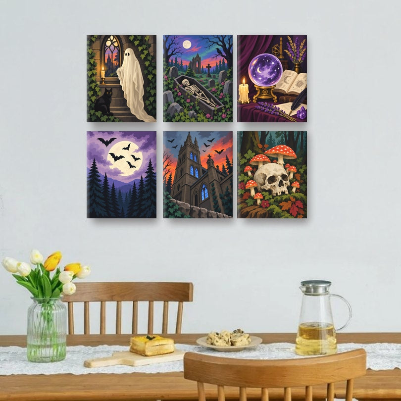 6 Mini Paintings | Gothic After Dark Set
