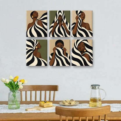6 Mini Paintings | Ivoren Muze Set