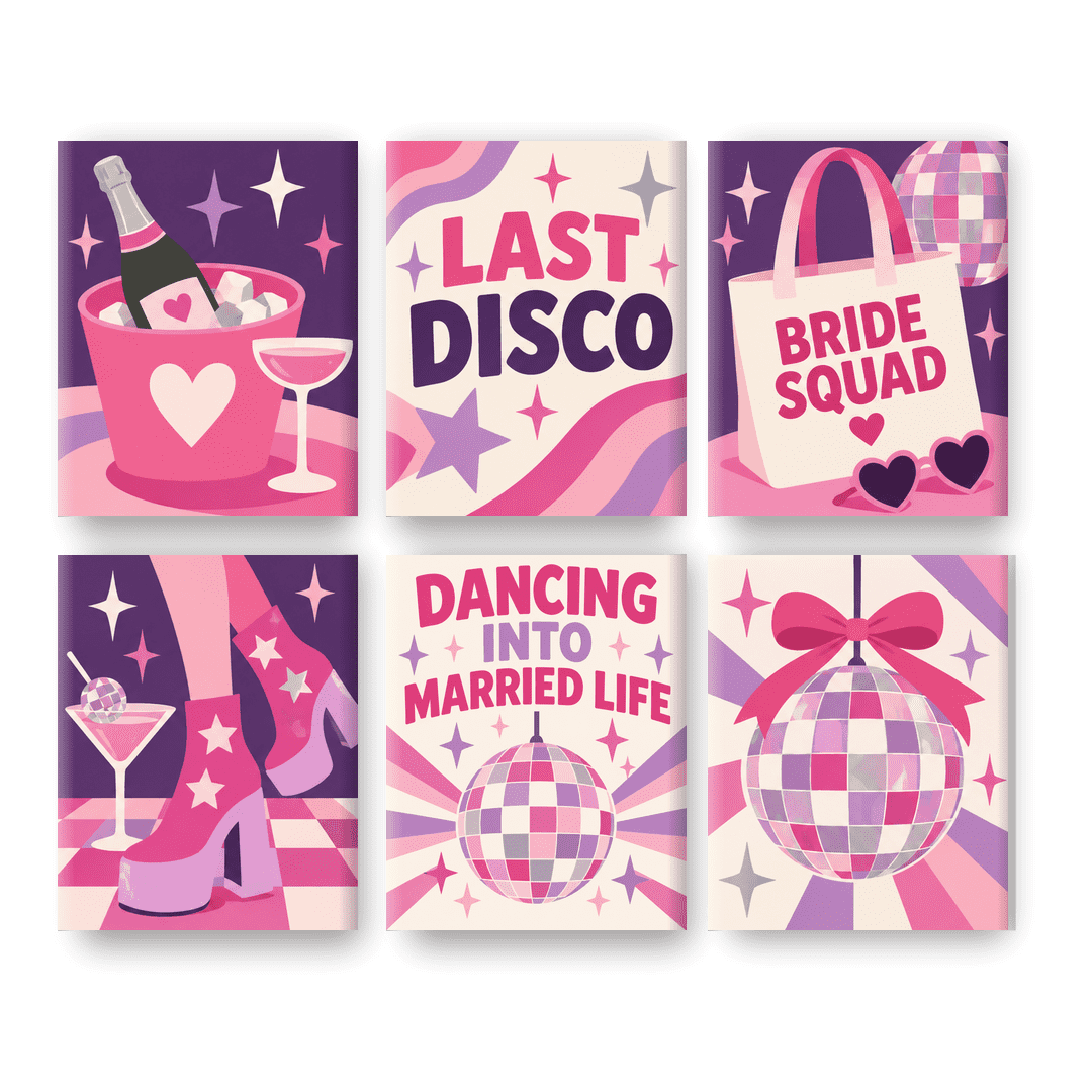 6 Mini Paintings | Last Disco Set