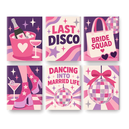 6 Mini Paintings | Last Disco Set