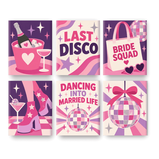 6 Mini Paintings | Last Disco Set