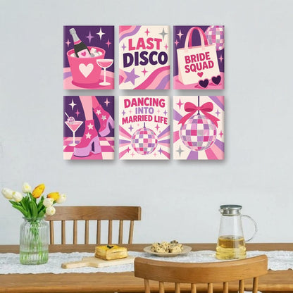 6 Mini Paintings | Last Disco Set