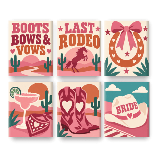6 Mini Paintings | Last Rodeo Set