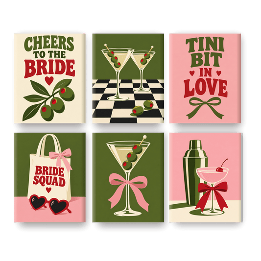 6 Mini Paintings | Tiny Bit in Love Set
