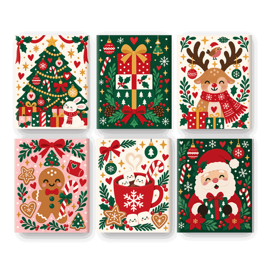 6 Mini Paintings | Peperkoek Vrolijkheid Set