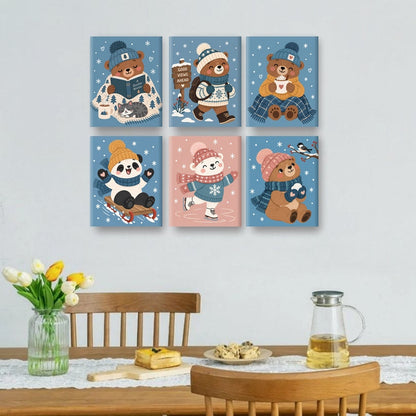 6 Mini Paintings | Een Rustiger Winter Set
