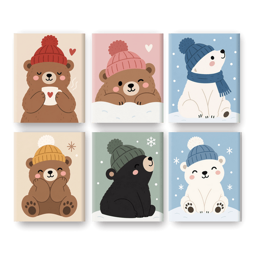 6 Mini Paintings | Gezellige Beer Mok Set
