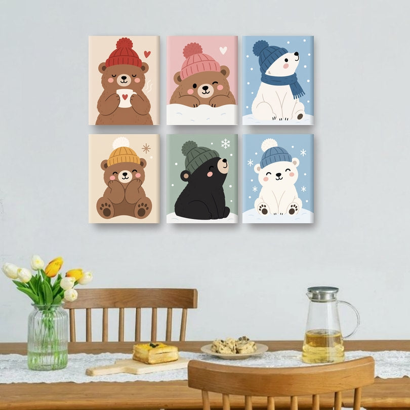 6 Mini Paintings | Gezellige Beer Mok Set