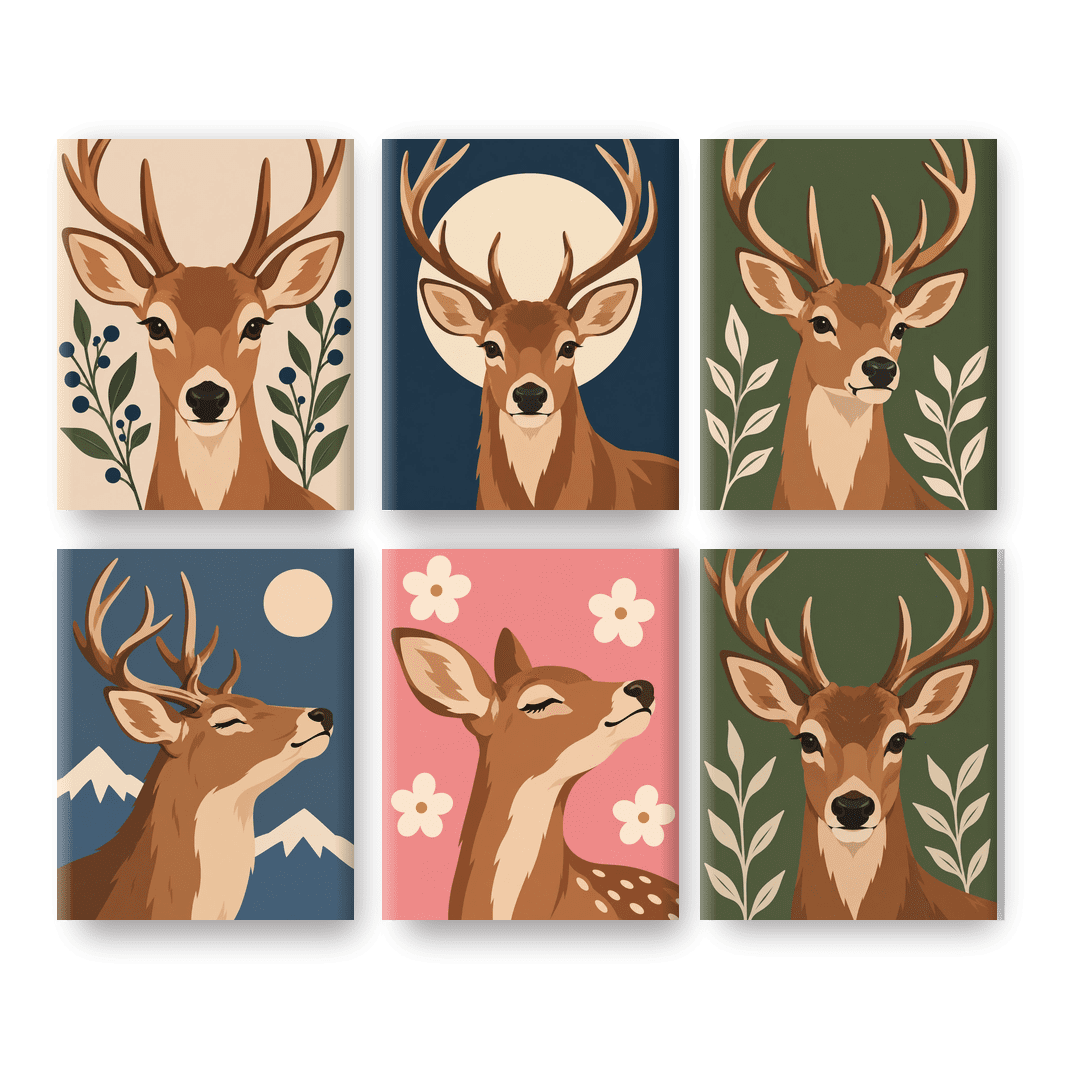 6 Mini Paintings | Boshert Set