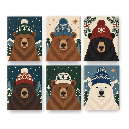 6 Mini Paintings | Berg Beer Winter Set