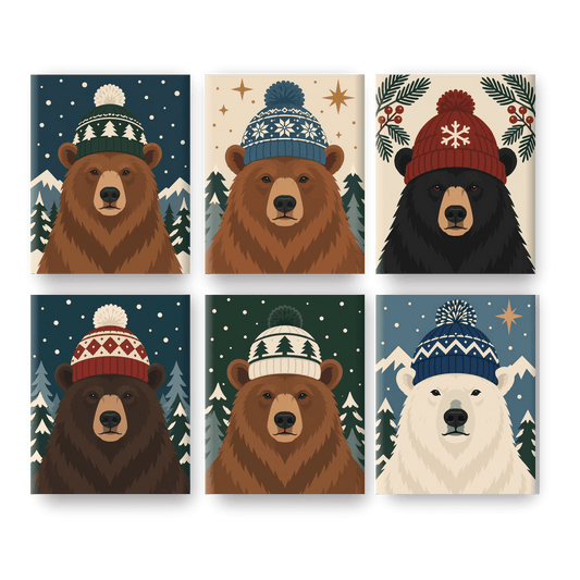 6 Mini Paintings | Berg Beer Winter Set