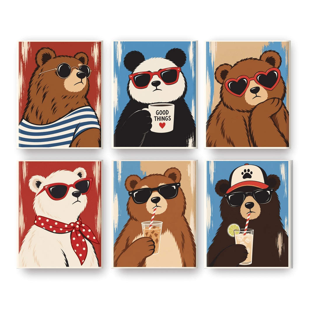 6 Mini Paintings | Coole Beer Set