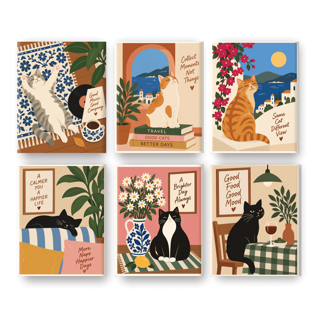 6 Mini Paintings | Good Music Good Company Set