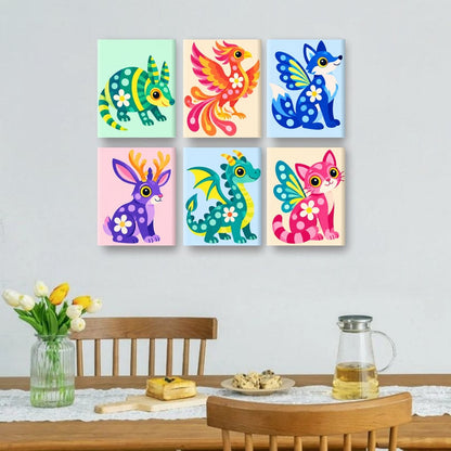 6 Mini Paintings | Alebrijes Set