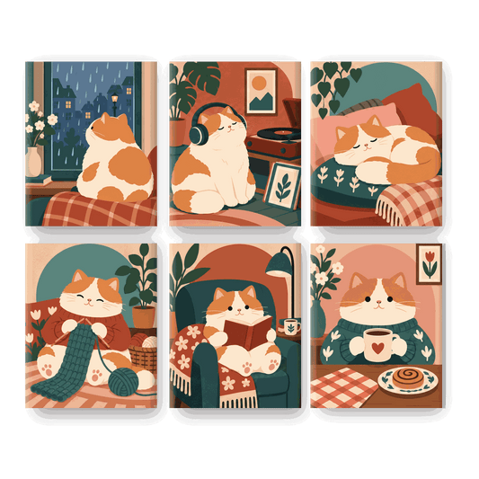6 Mini Paintings | Kat Dutje Club Set