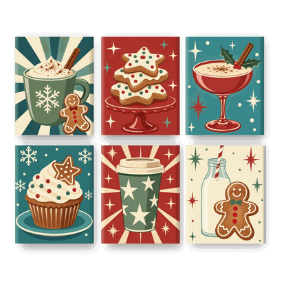 6 Mini Paintings | Feestelijke Slokjes Set