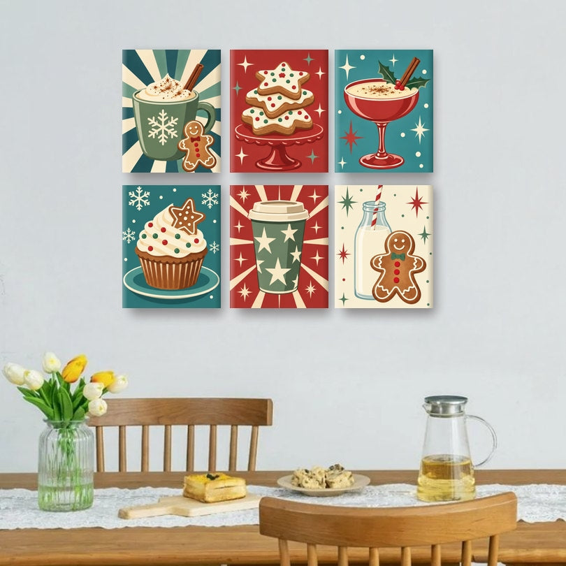 6 Mini Paintings | Feestelijke Slokjes Set