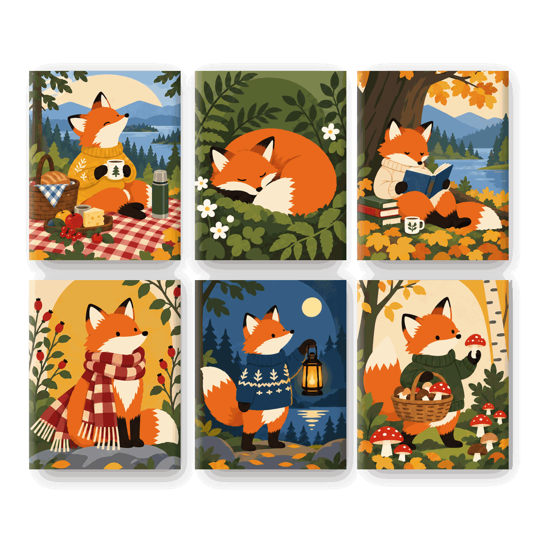 6 Mini Paintings | Vos Verhalen Set