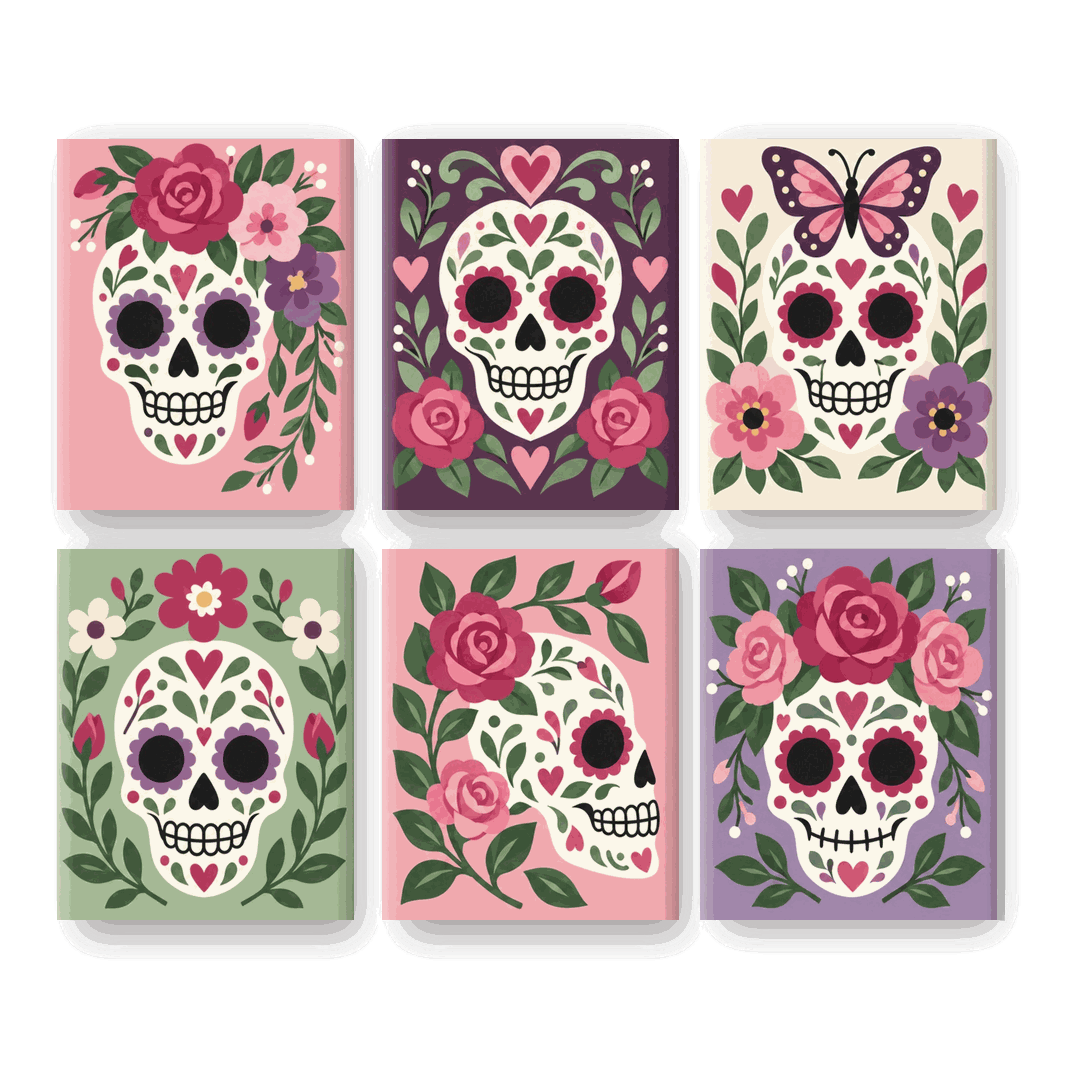 6 Mini Paintings | Tuin der Zielen Set