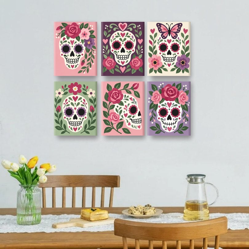 6 Mini Paintings | Tuin der Zielen Set