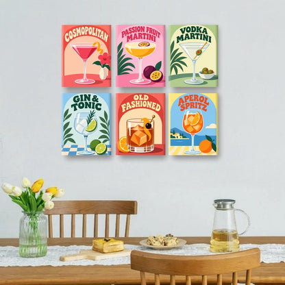 6 Mini Paintings | Groovy Cheers Set