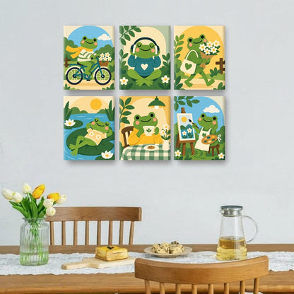 6 Mini Paintings | Vrolijk Klein Leven Set