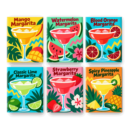 6 Mini Paintings | Margarita Fiesta Set