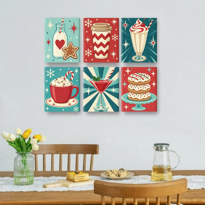 6 Mini Paintings | Vrolijke Slokjes Set