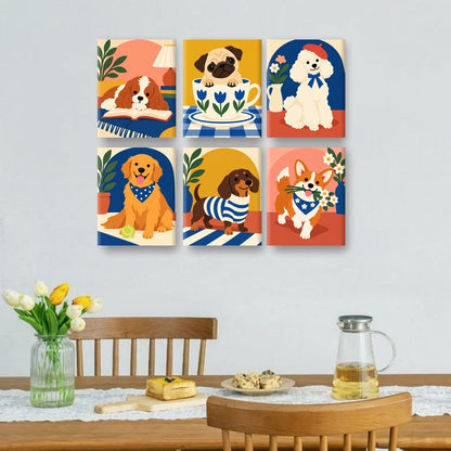 6 Mini Paintings | Poten & Persoonlijkheid Set
