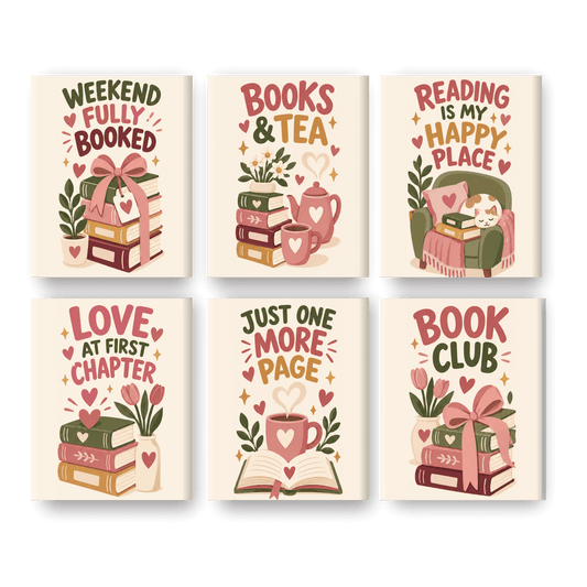 6 Mini Paintings | Bloemblaadjes & Pagina's Set