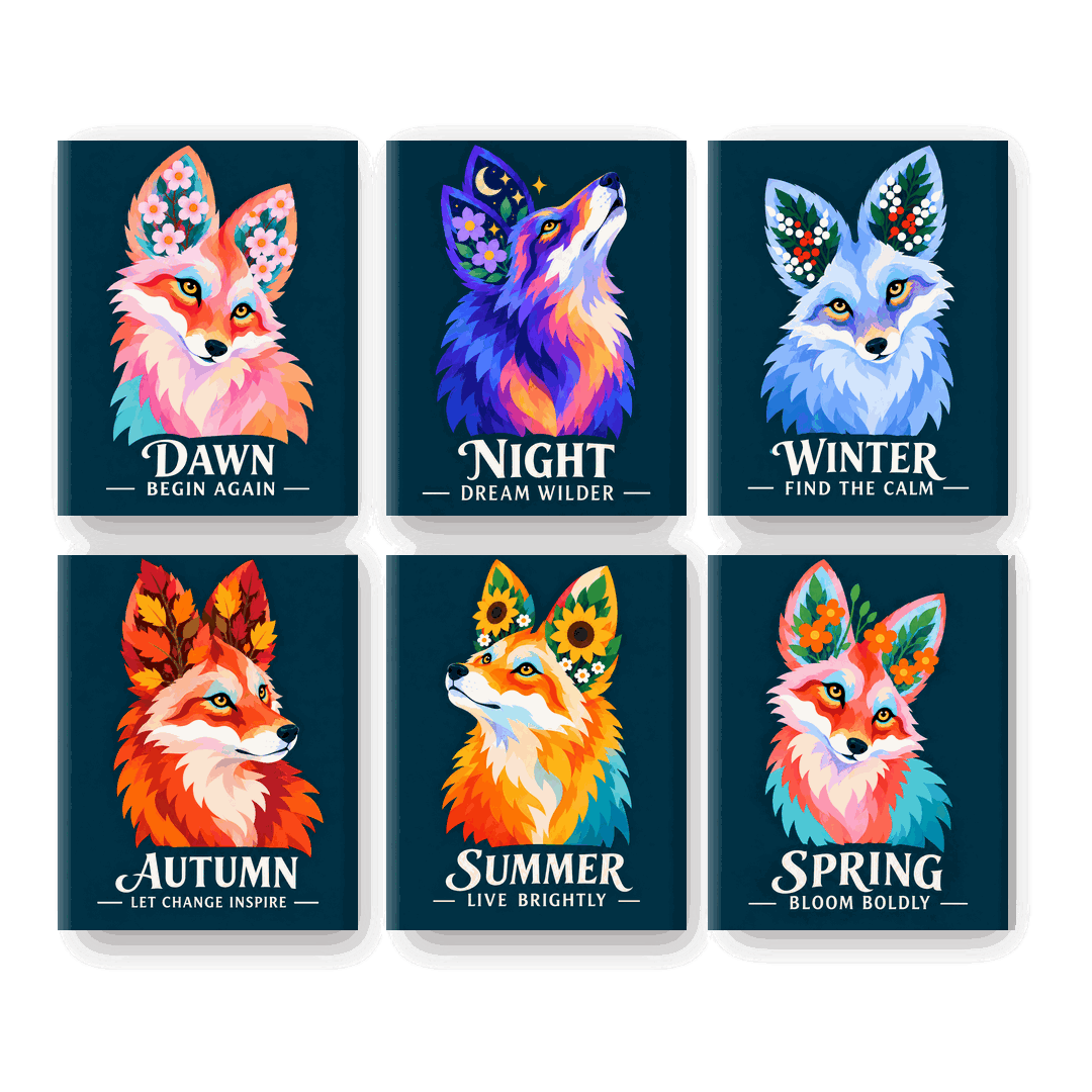 6 Mini Paintings | Seizoenen vol Wonder Set