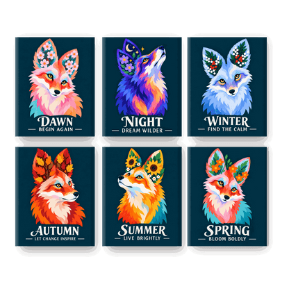 6 Mini Paintings | Seizoenen vol Wonder Set