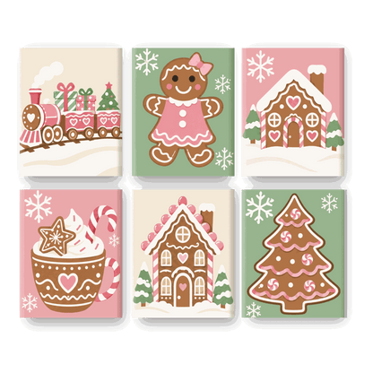 6 Mini Paintings | Suikerpruim Kerst Set