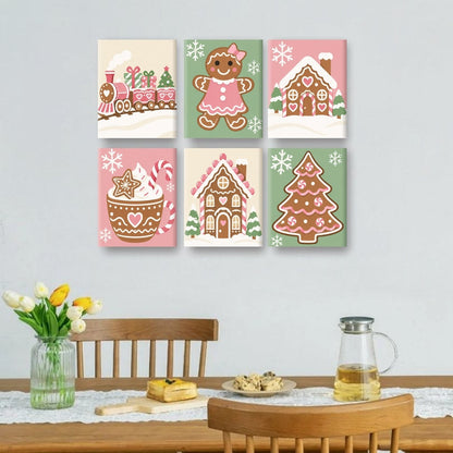 6 Mini Paintings | Suikerpruim Kerst Set