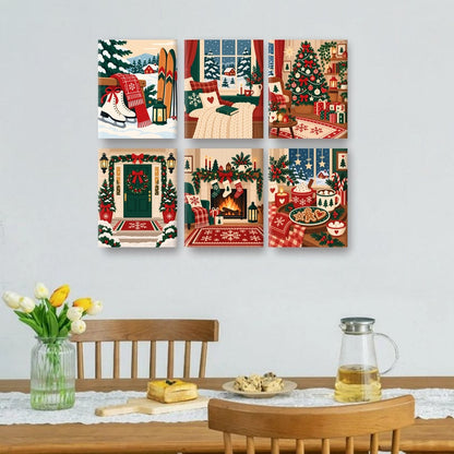 6 Mini Paintings | Winter Avonturen Set