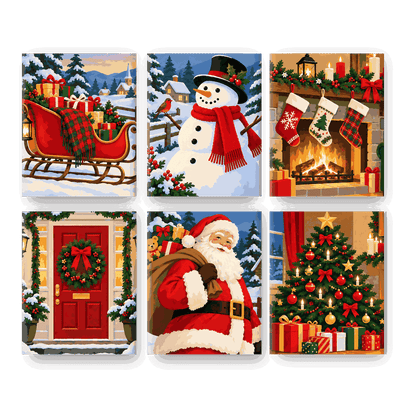 6 Mini Paintings | Kerst Magische Momenten Set