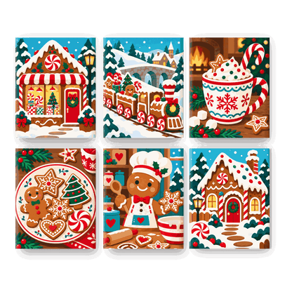 6 Mini Paintings | Peperkoek Wonderland Set