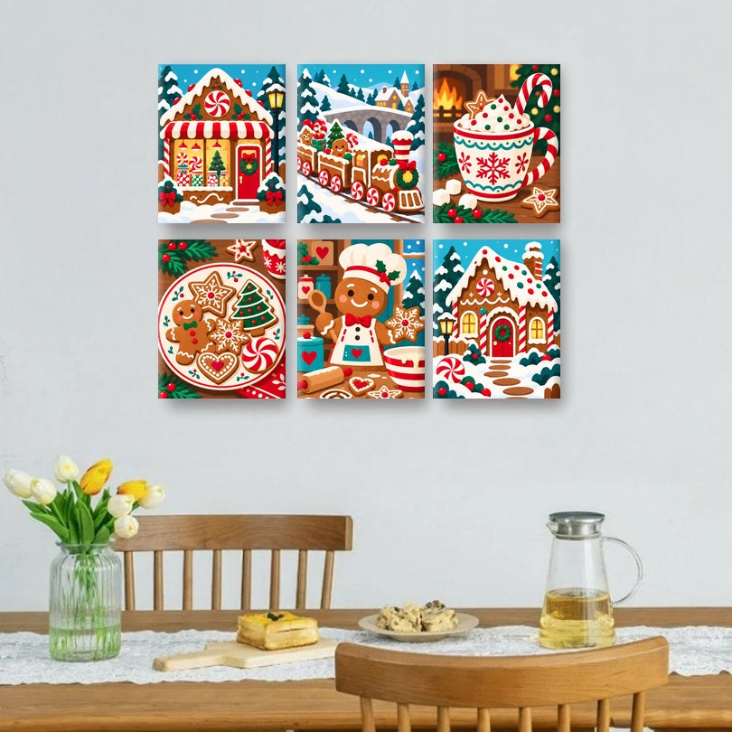 6 Mini Paintings | Peperkoek Wonderland Set
