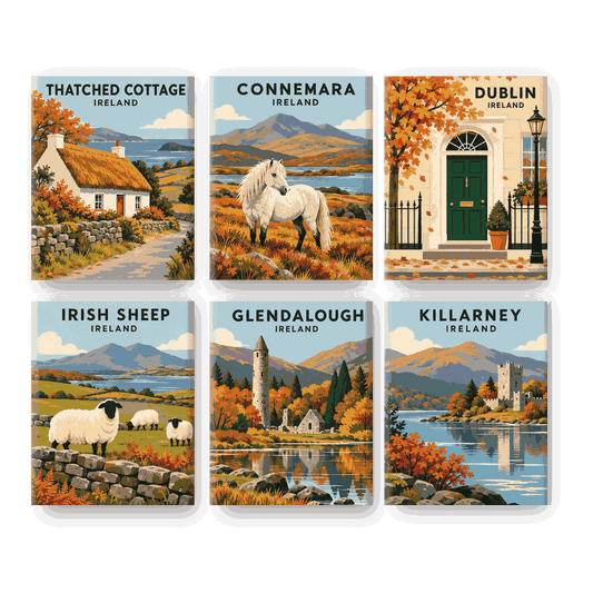 6 Mini Paintings | Gouden Iers Herfst Set