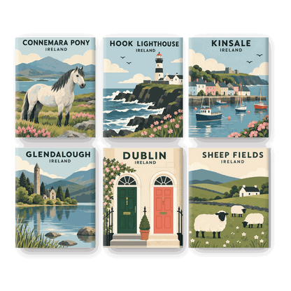 6 Mini Paintings | Ierse Ochtenden Set