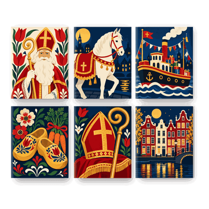 6 Mini Paintings | Nederlandse Volksfeesten Set