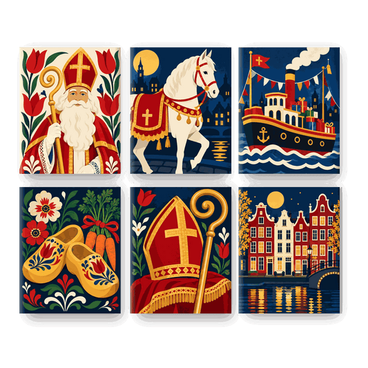 6 Mini Paintings | Nederlandse Volksfeesten Set