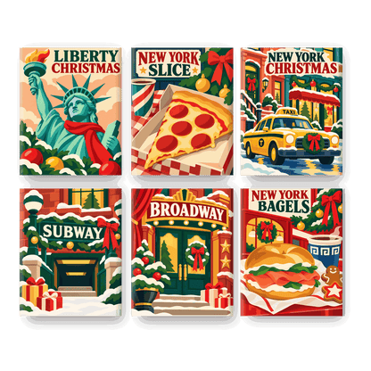 6 Mini Paintings | Liberty Kerst Set