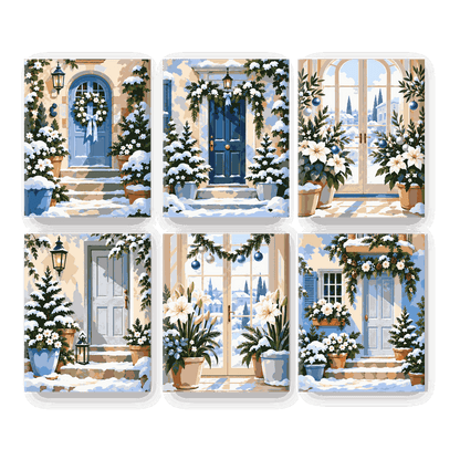 6 Mini Paintings | Winter Deuropening Dromen Set