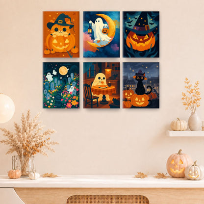 12 Mini Paintings | Halloween Bundel