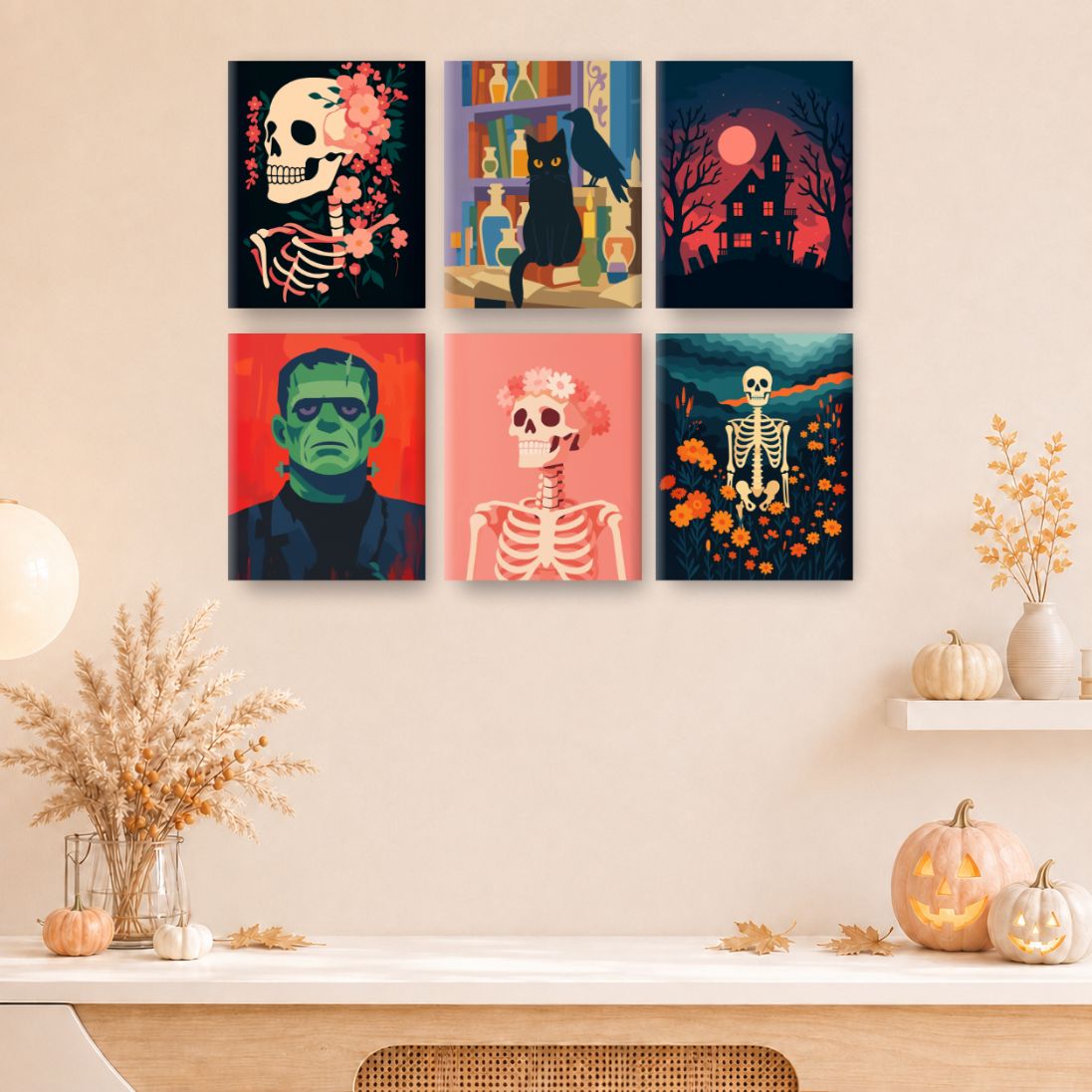 12 Mini Paintings | Halloween-Sfeer Bundel